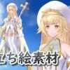 ファンタジー系立ち絵素材 僧侶_女 [ヒカリコネクト]