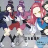 立ち絵素材 前髪をあげた女の子 ファイター [磨夜]